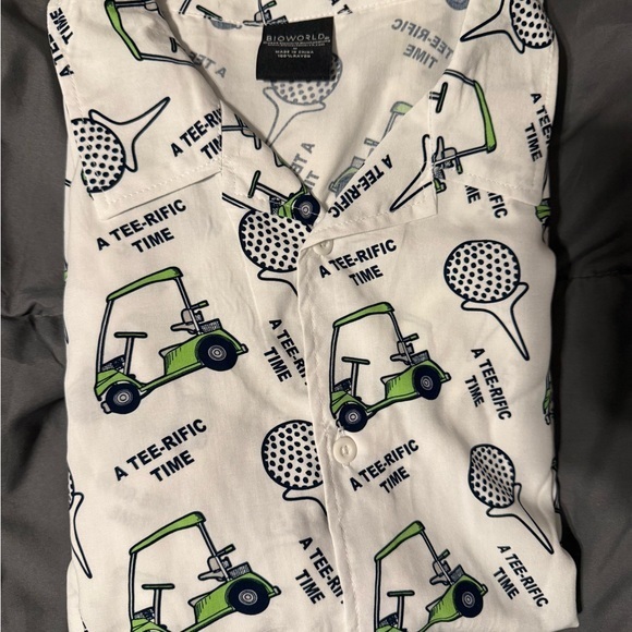 Bioworld Other - NWT-Bioworld Golf Cart‎ Print Shirt Sz M